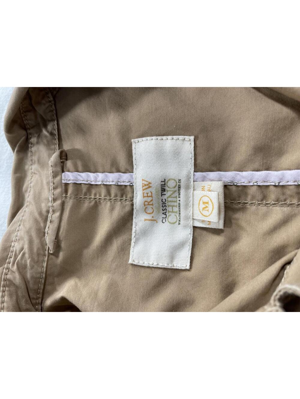 J. Crew Medium trench style utility jacket 4 pocket 5 button front belted short - Picture 3 of 6